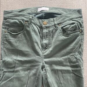 LOFT Skinny Pants in Olive Green